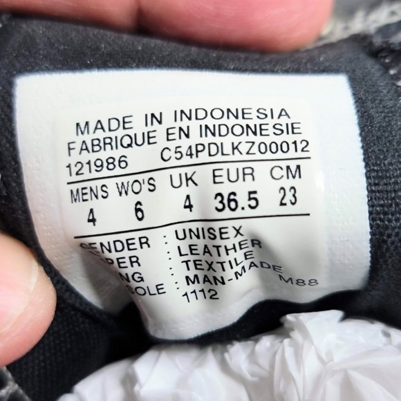 Converse All Star 2012 121986 Gray Leather Unisex Sneakers M-4/W-6 - Picture 6 of 11